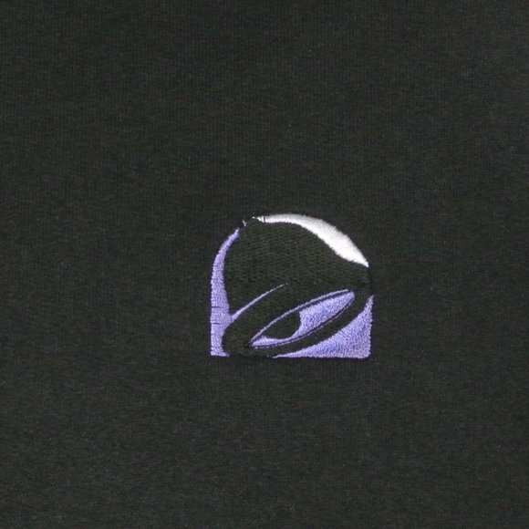 TACO BELL Black Sweatshirt Employee Uniform Shirt Size L NWT - Picture 7 of 13